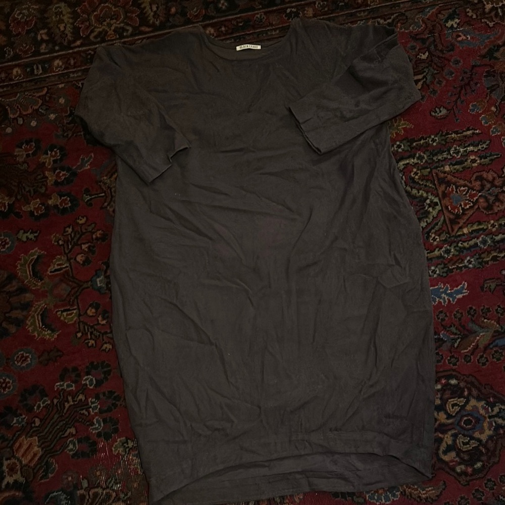 Black Crane Tunic Dress